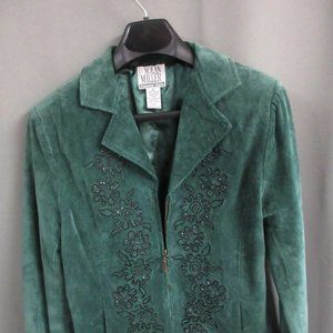 Nolan Miller Beaded Leather Jacket